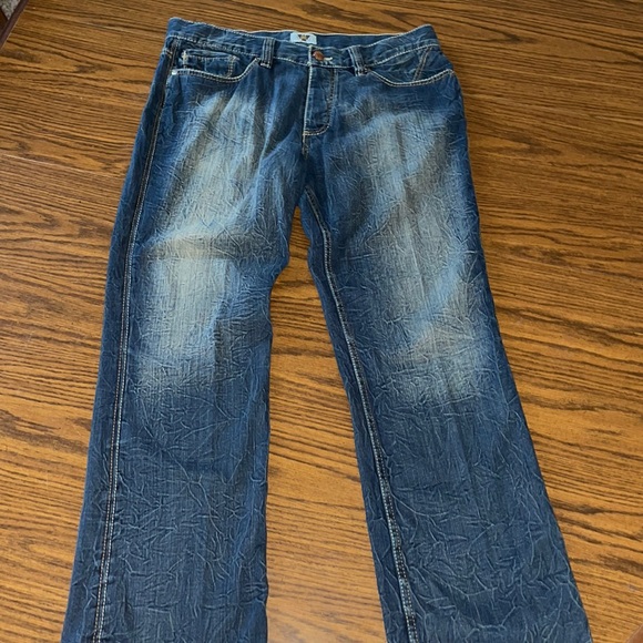 Antix Denim 36”Button Fly Jean Buffalo Nickel Button Waist Eagle Buttons on Back - Picture 3 of 9